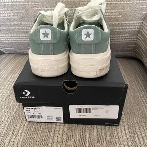 Converse Green and White Sneakers